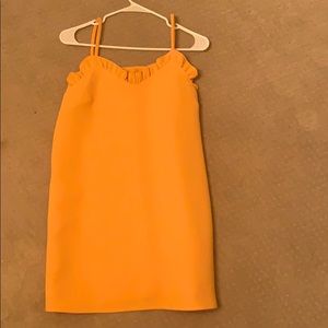 Yellow cocktail dress